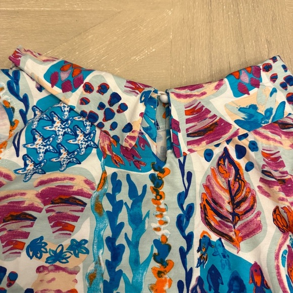 Aryeh Colorful Abstract Midi Dress Vacation Cruise - Picture 8 of 8